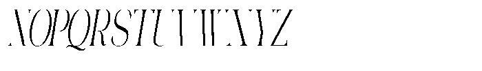 Galdertin Charetam Italic Medium Extra Condensed Italic Font UPPERCASE