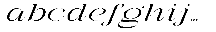 Galdertin Charetam Italic Medium Extra Expanded Italic FONT