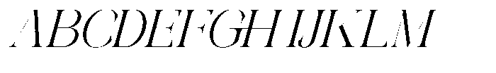 Galdertin Charetam Italic Medium Italic Font UPPERCASE