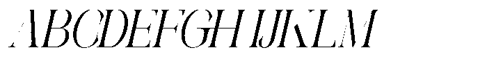 Galdertin Charetam Italic Semi Bold Semi Condensed Italic Font UPPERCASE