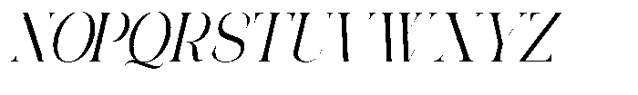 Galdertin Charetam Italic Semi Bold Semi Condensed Italic Font UPPERCASE