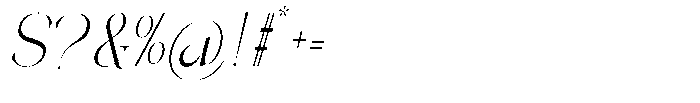 Galdertin Charetam Italic Semi Condensed Italic Font OTHER CHARS