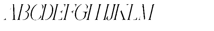 Galdertin Charetam Italic Semi Condensed Italic Font UPPERCASE