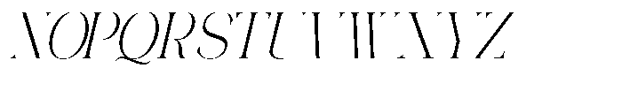 Galdertin Charetam Italic Semi Condensed Italic Font UPPERCASE