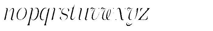 Galdertin Charetam Italic Semi Condensed Italic Font LOWERCASE