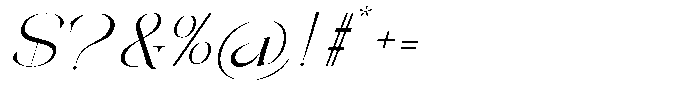 Galdertin Charetam Italic Semi Expanded Italic Font OTHER CHARS