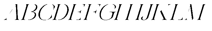 Galdertin Charetam Italic Semi Expanded Italic Font UPPERCASE