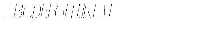 Galdertin Charetam Italic Thin Condensed Italic Font UPPERCASE