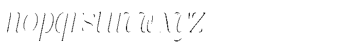 Galdertin Charetam Italic Thin Condensed Italic Font LOWERCASE