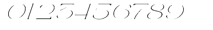 Galdertin Charetam Italic Thin Expanded Italic Font OTHER CHARS