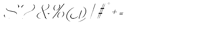 Galdertin Charetam Italic Thin Expanded Italic Font OTHER CHARS