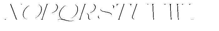Galdertin Charetam Italic Thin Expanded Italic Font UPPERCASE