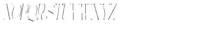 Galdertin Charetam Italic Thin Extra Condensed Italic Font UPPERCASE