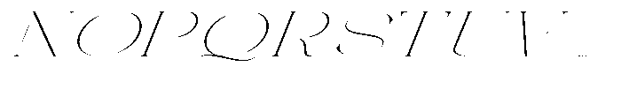 Galdertin Charetam Italic Thin Extra Expanded Italic Font UPPERCASE
