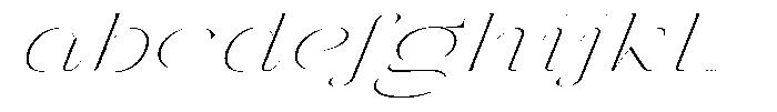 Galdertin Charetam Italic Thin Extra Expanded Italic FONT