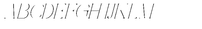Galdertin Charetam Italic Thin Italic Font UPPERCASE