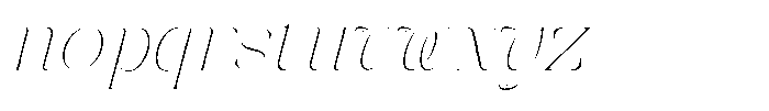 Galdertin Charetam Italic Thin Italic Font LOWERCASE