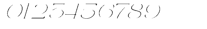 Galdertin Charetam Italic Thin Semi Expanded Italic Font OTHER CHARS