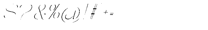 Galdertin Charetam Italic Thin Semi Expanded Italic Font OTHER CHARS