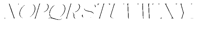 Galdertin Charetam Italic Thin Semi Expanded Italic Font UPPERCASE