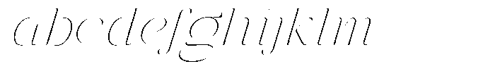 Galdertin Charetam Italic Thin Semi Expanded Italic FONT