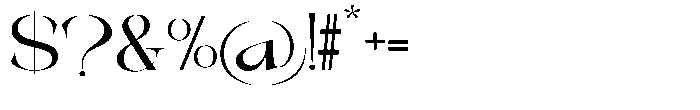 Galdertin Charetam Sans Bold Expanded Font OTHER CHARS
