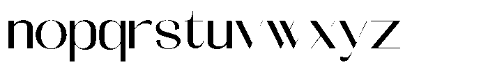 Galdertin Charetam Sans Bold Expanded Font LOWERCASE
