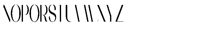 Galdertin Charetam Sans Bold Extra Condensed Font UPPERCASE