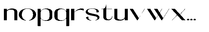 Galdertin Charetam Sans Bold Extra Expanded Font LOWERCASE