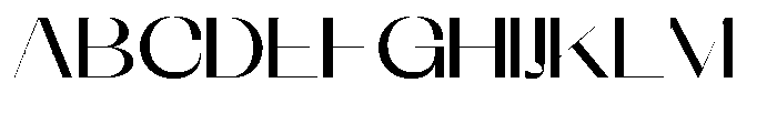 Galdertin Charetam Sans Bold Semi Expanded Font UPPERCASE
