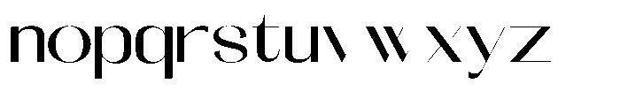 Galdertin Charetam Sans Bold Semi Expanded Font LOWERCASE
