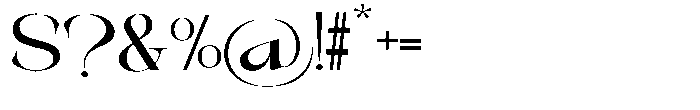 Galdertin Charetam Sans Extra Bold Expanded Font OTHER CHARS