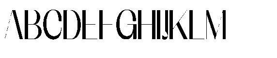 Galdertin Charetam Sans Extra Bold Scale Font UPPERCASE