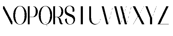 Galdertin Charetam Sans Extra Bold Scale Font UPPERCASE