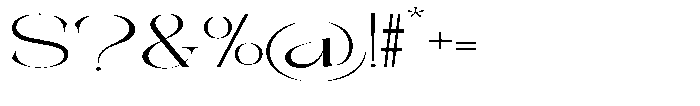 Galdertin Charetam Sans Extra Expanded Font OTHER CHARS