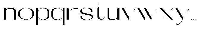 Galdertin Charetam Sans Extra Expanded Font LOWERCASE