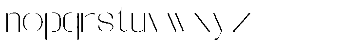 Galdertin Charetam Sans Extra Light Expanded Font LOWERCASE