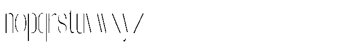 Galdertin Charetam Sans Extra Light Extra Condensed Font LOWERCASE