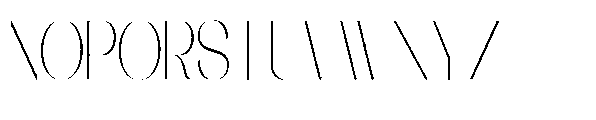 Galdertin Charetam Sans Extra Light Scale Font UPPERCASE