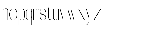 Galdertin Charetam Sans Extra Light Scale Font LOWERCASE