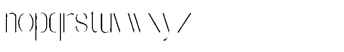 Galdertin Charetam Sans Extra Light Semi Condensed Font LOWERCASE