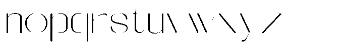 Galdertin Charetam Sans Extra Light Semi Expanded Font LOWERCASE