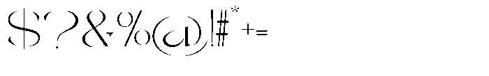 Galdertin Charetam Sans Light Semi Expanded Font OTHER CHARS