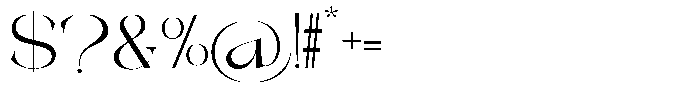 Galdertin Charetam Sans Medium Expanded Font OTHER CHARS