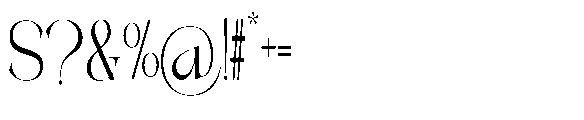 Galdertin Charetam Sans Medium Scale Font OTHER CHARS
