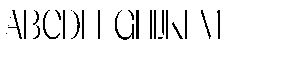 Galdertin Charetam Sans Medium Scale Font UPPERCASE