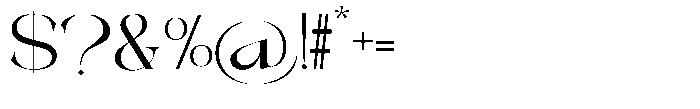 Galdertin Charetam Sans Semi Bold Expanded Font OTHER CHARS
