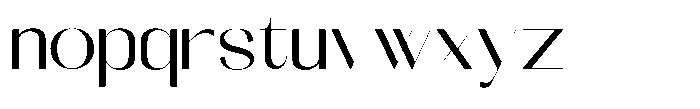 Galdertin Charetam Sans Semi Bold Expanded Font LOWERCASE