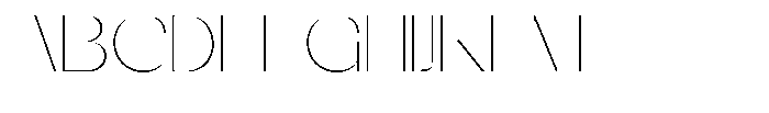 Galdertin Charetam Sans Thin Expanded Font UPPERCASE