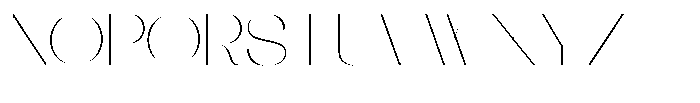 Galdertin Charetam Sans Thin Expanded Font UPPERCASE